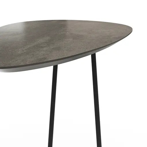 Sofatisch Fano - LBH ca. 57x39x54 cm, HPL Laminat, Graubraun