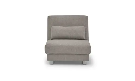 Funktionssessel EASY Optik A - 1-Sitzer, 80 cm inkl. Schlaffunktion, Stoff, Grau