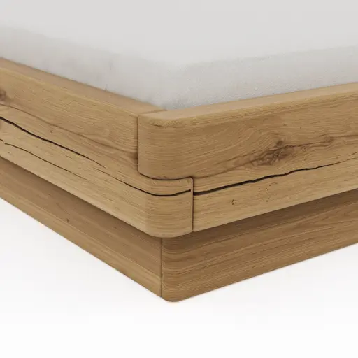 Bettgestell Baltimore - Liegefläche ca. 180x200 cm, Wildeiche massiv