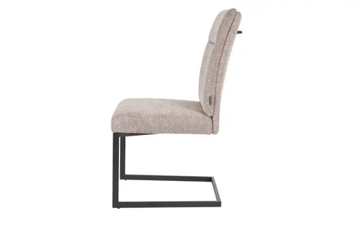 Freischwinger MAGGIE - Stoff, Kaffee