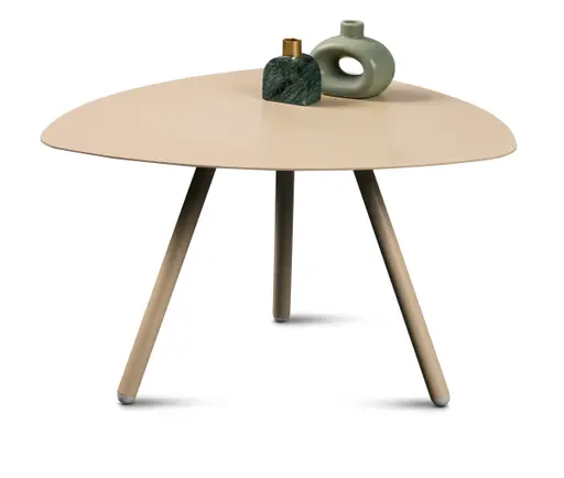 Beistelltisch - LB ca. 60x60 cm, Cremeweiß