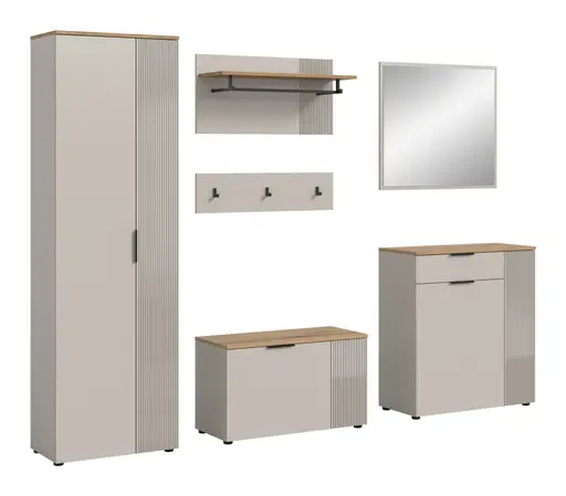 Garderobe - Kaschmir, Evoke Eiche Nachbildung