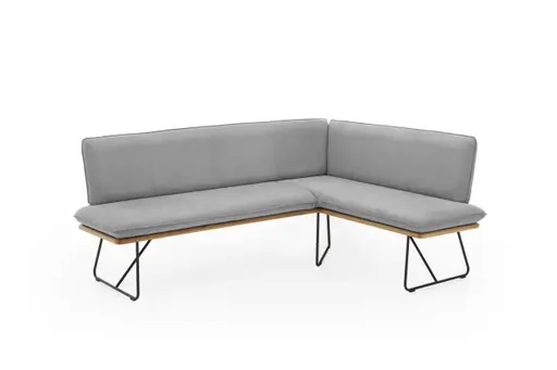 Eckbank - Stoff, Hellgrau