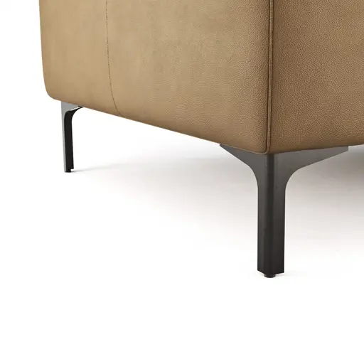  Sofa Anna - 2,5-Sitzer, Leder, Cognac