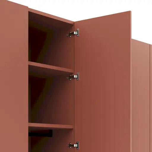 Drehtürenschrank Matera - BTH ca. 301x60x235 cm, Lack Matt, Pfirsich
