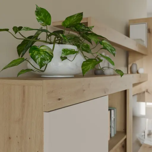 Anbauwand FRANA- Eiche Dekor, Sand