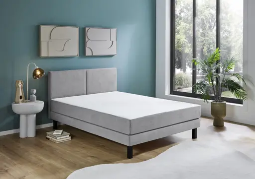 Boxbett- Liegefläche ca. 140x200 cm, Stoff, Grau