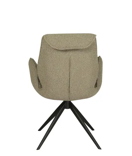Armlehnstuhl MARLIES - drehbar, Stoff, Taupe