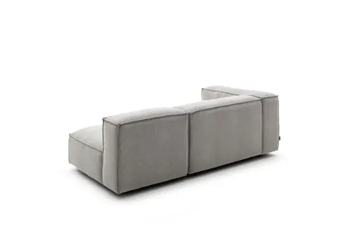 Ecksofa Aki - 1-Sitzer AL, 1 -Sitzer, Stoff, Hellgrau