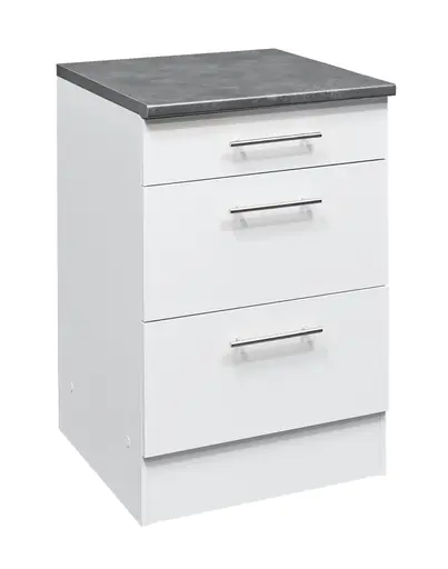 Unterschrank- B ca. 60 cm, Weiß, Matt