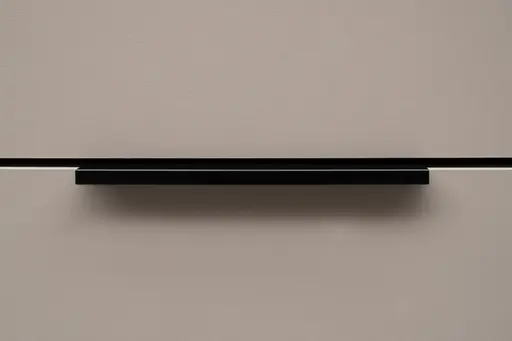 Vitrine - B ca. 60 cm, Sand, Schwarz