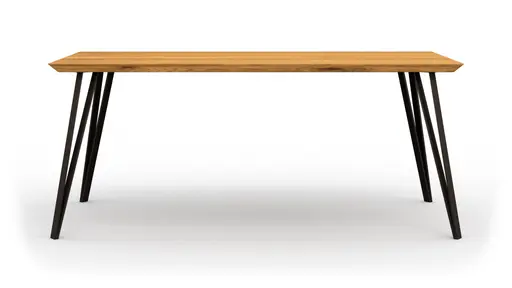 Esstisch Savannah - LBH ca. 180x90x78 cm, Wildeiche massiv, natur geölt