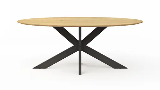 Esstisch Phoenix - LB ca. 200x110 cm, Eiche massiv, oval