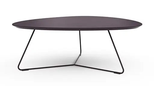 Couchtisch Fano - LBH ca. 87x78x33 cm, Fenix, Aubergine