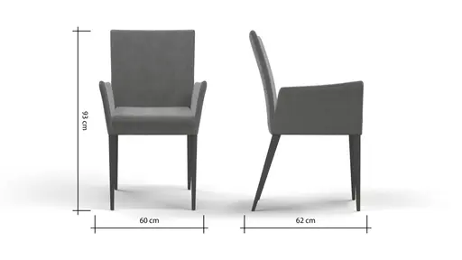 Armlehnstuhl Saragossa - Stoff, Eukalyptus