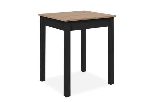Esstisch - LB ca. 67x60 cm, Artisan Eiche Nachbildung, Schwarz