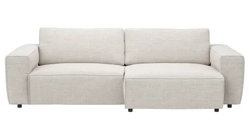 Sofa Lilaia - 1,5-Sitzer XL mit 1,5-Sitzer XL Tief, Stoff, Kaschmir