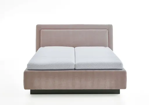 Polsterbett - Liegefläche ca. 180x200 cm, Stoff, Rosé