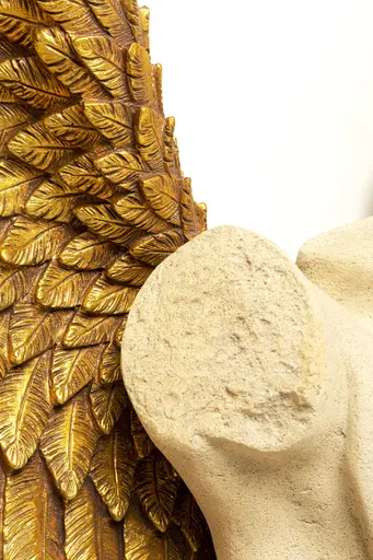 Wandobjekt- Engel, Weiß, Gold