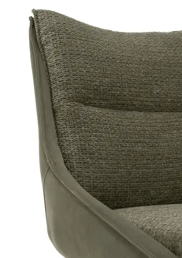 Stuhl MANDY - drehbar, Stoff, Grün