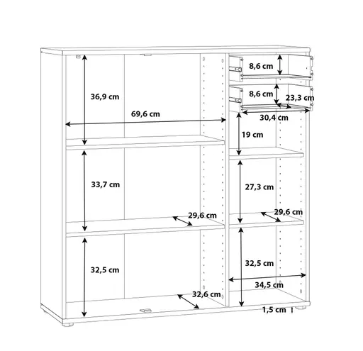 Kommode FAIK - Eiche Dekor