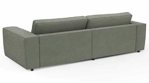 Sofa Lilaia - 1,5-Sitzer XL Tief mit 1,5-Sitzer XL, Stoff, Olivgrün
