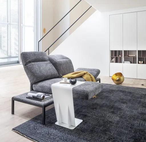 Beistelltisch Susa 3 - Metall, Weiß