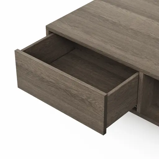 Couchtisch Saratoga - Buche massiv, silbergrau geölt