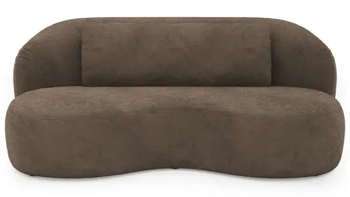 Chaiselongue Karasu - Stoff, Taupe