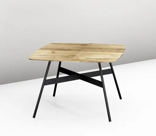 Couchtisch - LBH ca. 65x65x35 cm, Wildeiche furniert