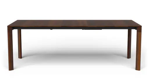 Esstisch 3400 - ausziehbar, LB ca. 220x100 cm, Astiger Nussbaum massiv