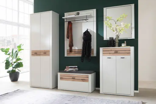 Garderoben-Kombination - Weiß, Nachbildung