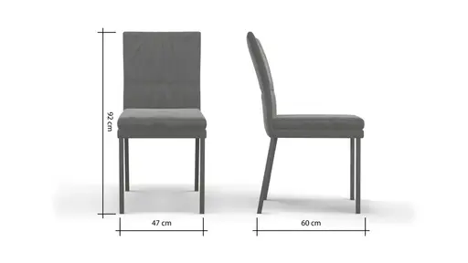 Stuhl Salamanca - Stoff, schlamm