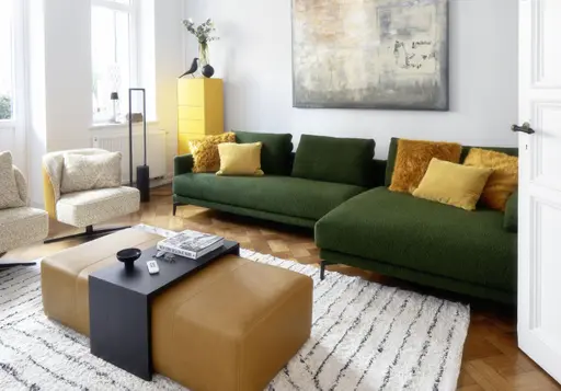 Kommode Casello - BHT ca. 45x144x37 cm, Lack Matt, Sonnengelb