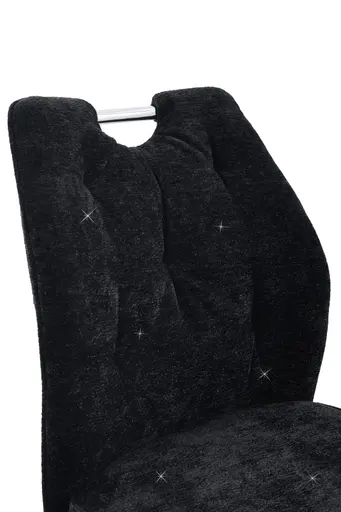 Freischwinger - Stoff, Schwarz