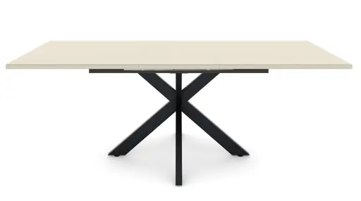 Esstisch - ausziehbar, LB ca. 160x90 cm, Kaschmir, Schwarz