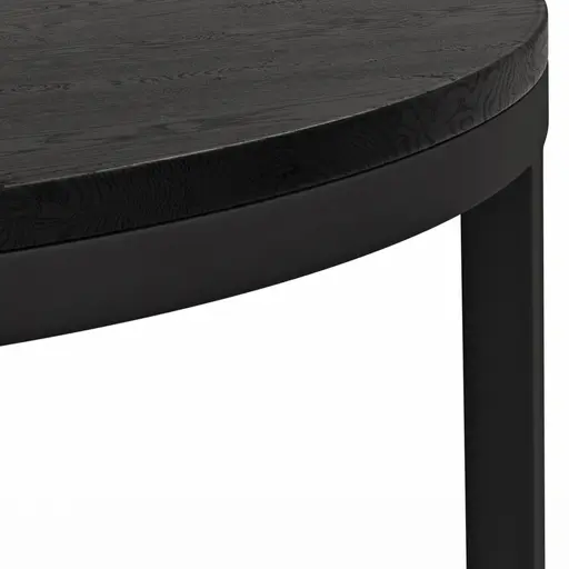 Beistelltisch Kai -LBH ca. 39x39x45 cm, Asteiche massiv, Schwarz