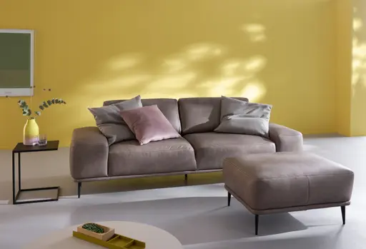 Hocker Oslo - Leder, Taupe