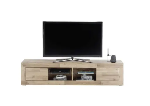 TV-Lowboard - mit Beleuchtung, B ca. 181 cm, Montana Eiche Nachbildung
