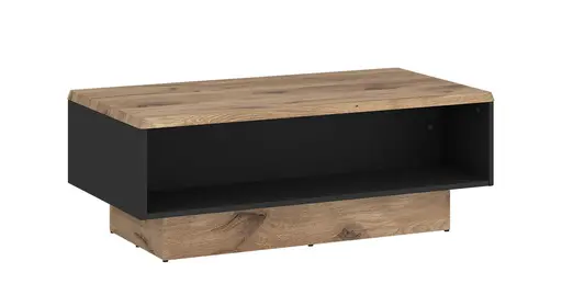 Couchtisch - LB ca. 110x70 cm, Viking Eiche Nachbildung, Anthrazit