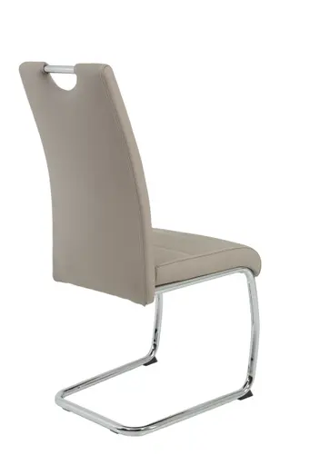 Freischwinger - Kunstleder, Cappuccino