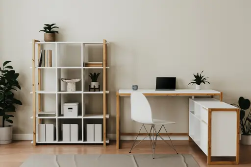 Eckschreibtisch - LB ca. 139x139 cm, Weiß, Artisan Eiche Nachbildung