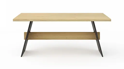 Esstisch Phoenix - LB ca. 180x100 cm, Eiche massiv, Bianco geölt