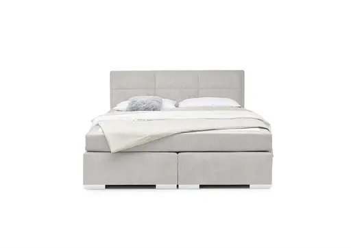 Boxspringbett SIRKO- Liegefläche ca. 180x200 cm, Stoff, Taupe