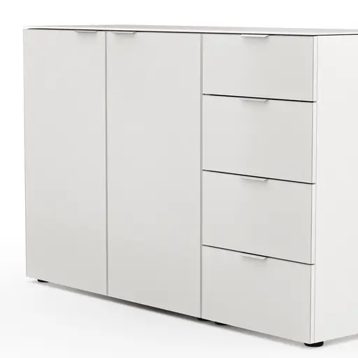 Kommode Colorado Beimöbel - BHT ca. 135x87x43 cm, Offwhite