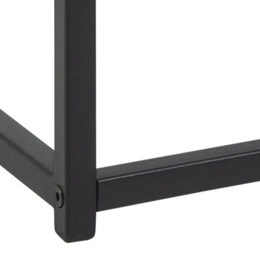 Couchtisch - Esche schwarz, Metall schwarz