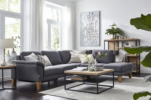 Couchtisch Farmingdale - LBH ca. 80x80x40 cm, Eiche massiv, natur geölt