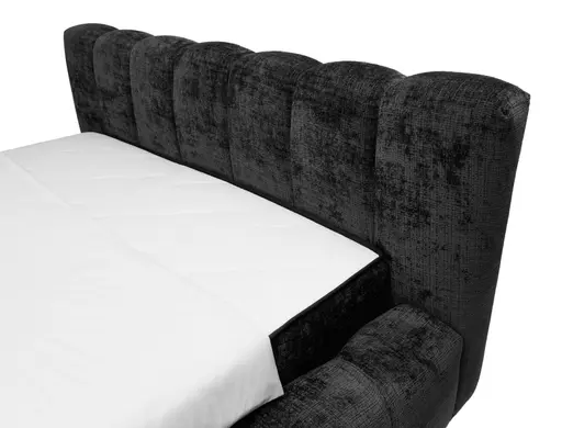 Polstergestell- Liegefläche ca. 180x200 cm, Stoff, Schwarz