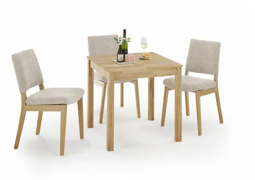 Esstisch- LB ca. 80x80 cm, Eiche, Massiv, Geölt