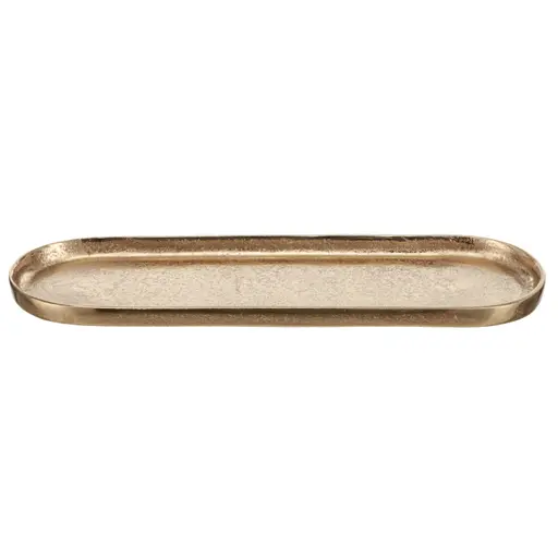 Deko-Schale - LBH ca. 37x11,5x2,5 cm, Goldfarben